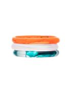 Dinosaur Designs Rockpool Swirl Bangles Set - Inky Swirl Coral Swi
