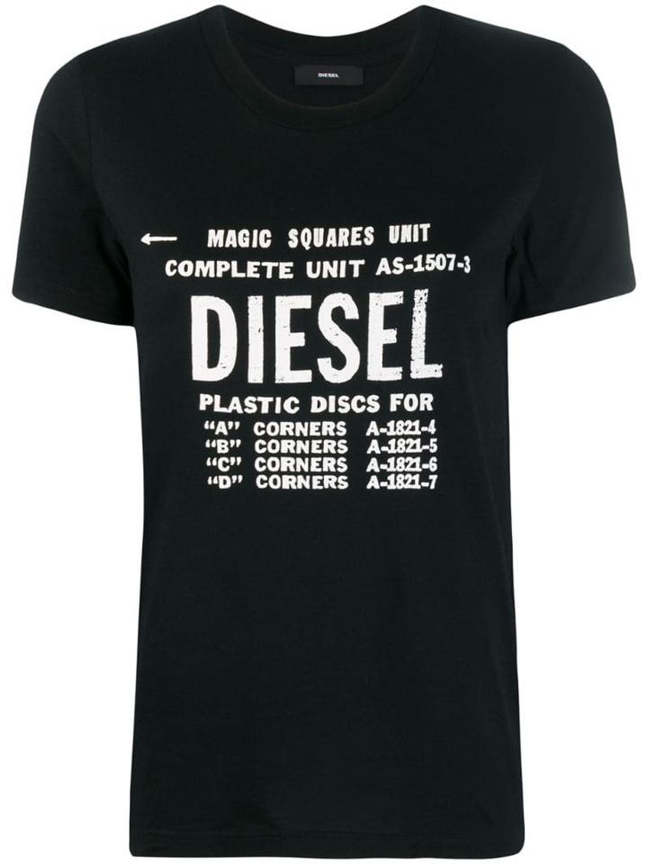 Diesel T-sily-zf T-shirt - Black