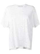 Iro - Distressed T-shirt - Women - Cotton - Xs, White, Cotton