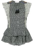 Sea Panel Printed Blouse - Black