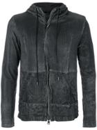 Giorgio Brato Perforated Hooded Jacket - Black