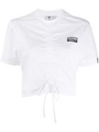Adidas Ruched Drawstring T-shirt - White