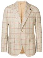 Gabriele Pasini Checked Single-breasted Blazer - Nude & Neutrals