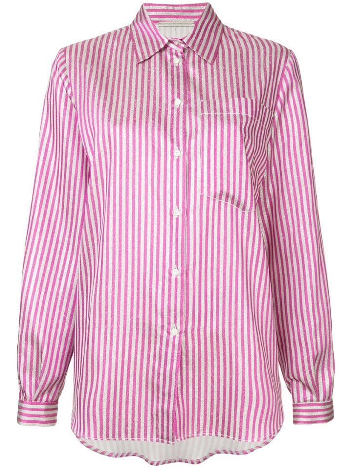 Marco De Vincenzo Striped Button Shirt - Pink