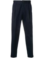 Pt01 Side-stripe Tailored Trousers - Blue