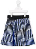 Kenzo Kids Striped Skater Skirt, Girl's, Size: 12 Yrs, Blue