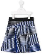 Kenzo Kids Striped Skater Skirt, Girl's, Size: 12 Yrs, Blue