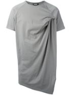 Moohong Draped Asymmetric T-shirt, Men's, Size: 50, Nude/neutrals, Cotton