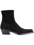Calvin Klein 205w39nyc Western Tod Crosta Ankle Boots - Black