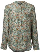 Isabel Marant Rusak Shirt, Women's, Size: 38, Green, Silk