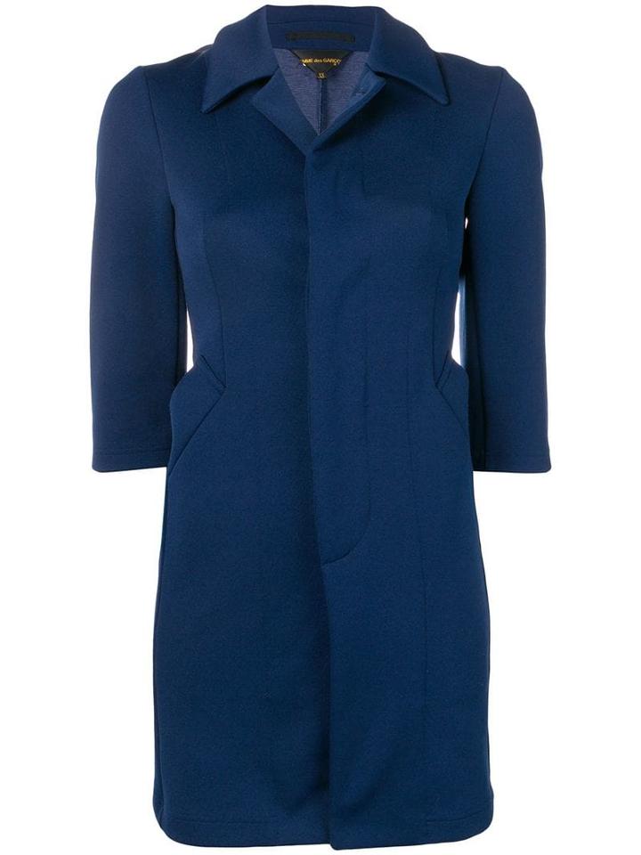 Comme Des Garçons Pre-owned Deformation Coat - Blue
