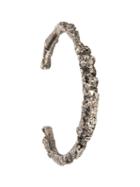 Tobias Wistisen Textured Cuff Bracelet, Adult Unisex, Size: Large, Metallic