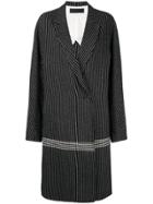 Haider Ackermann Jacquard Contrast Edge Coat - Black