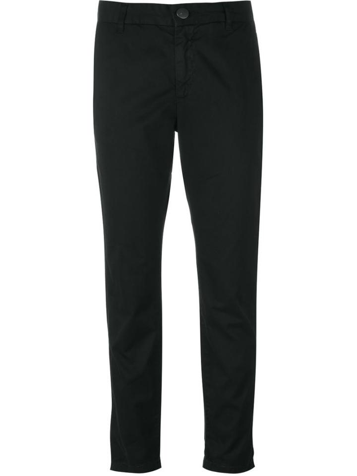 Current/elliott The Buddy Cropped Jeans, Women's, Size: 26, Black, Cotton