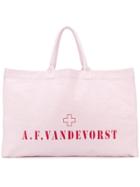 A.f.vandevorst Logo Large Tote Bag - Pink