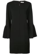 Tibi Ruffle Sleeve Shift Dress - Black