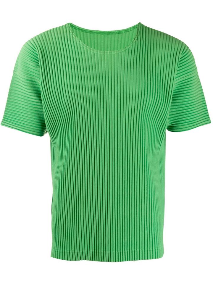 Homme Plissé Issey Miyake Pleated T-shirt - Green