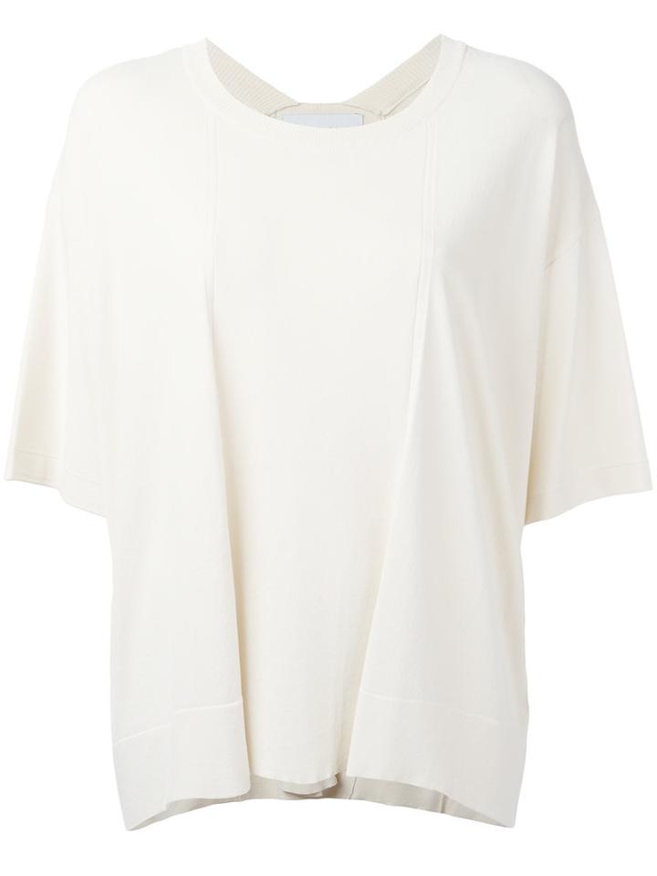 Knitted Top - Women - Polyamide/viscose - S, Nude/neutrals, Polyamide/viscose, Christian Wijnants