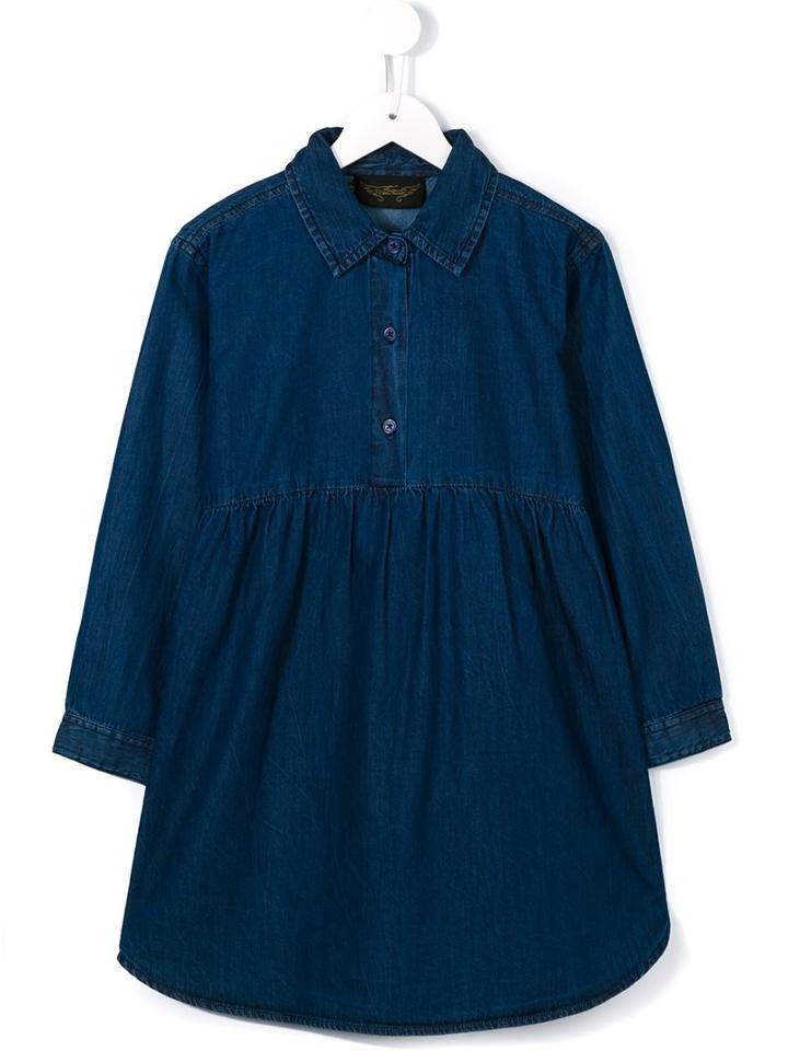 Finger In The Nose 'darlin' Denim Dress, Girl's, Size: 10 Yrs, Blue