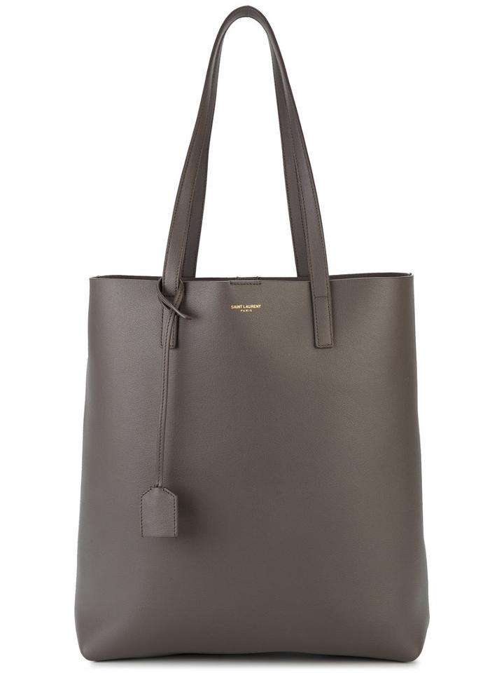 Saint Laurent - North South Tote Bag - Women - Leather - One Size, Grey, Leather