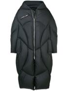 Chen Peng Oversized Padded Coat - Black