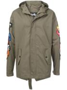 Haculla Hacmania Patch Hooded Coat - Green