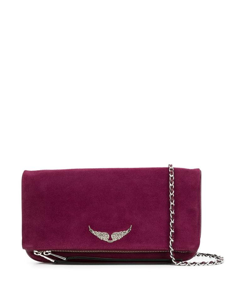 Zadig & Voltaire Rock Clutch Bag - Purple