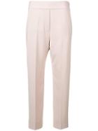 D.exterior Cropped Tailored Trousers - Neutrals