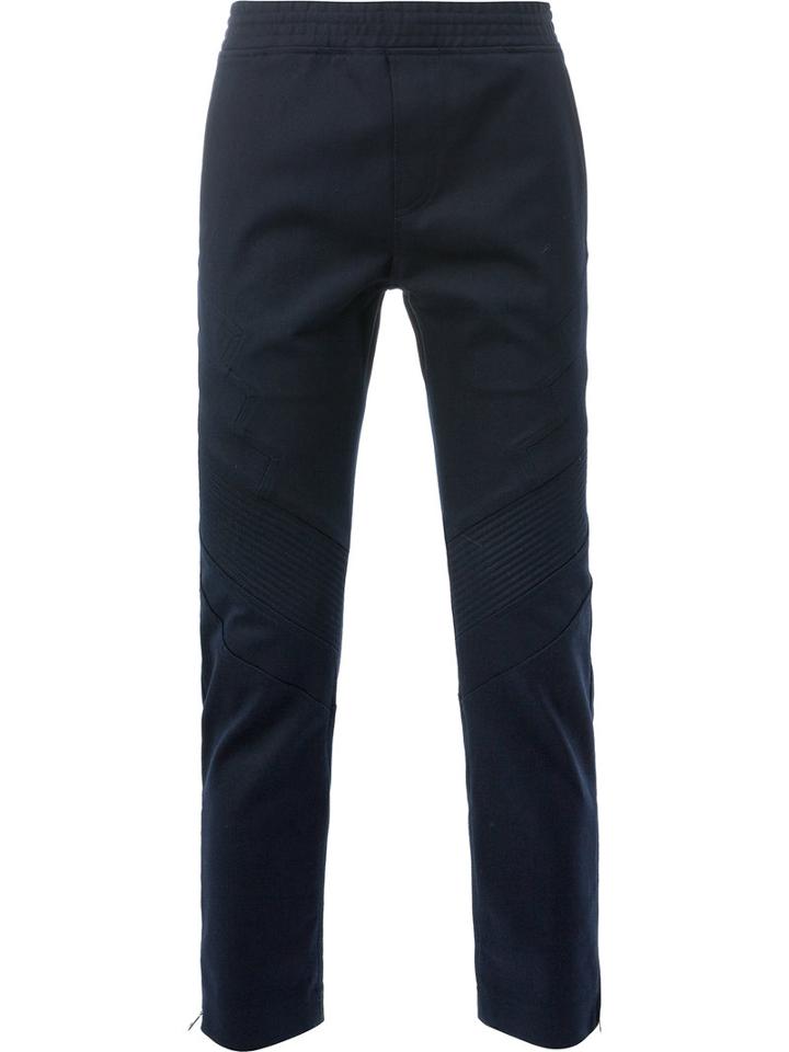 Neil Barrett - Biker Sweatpants - Men - Cotton/spandex/elastane - 52, Blue, Cotton/spandex/elastane