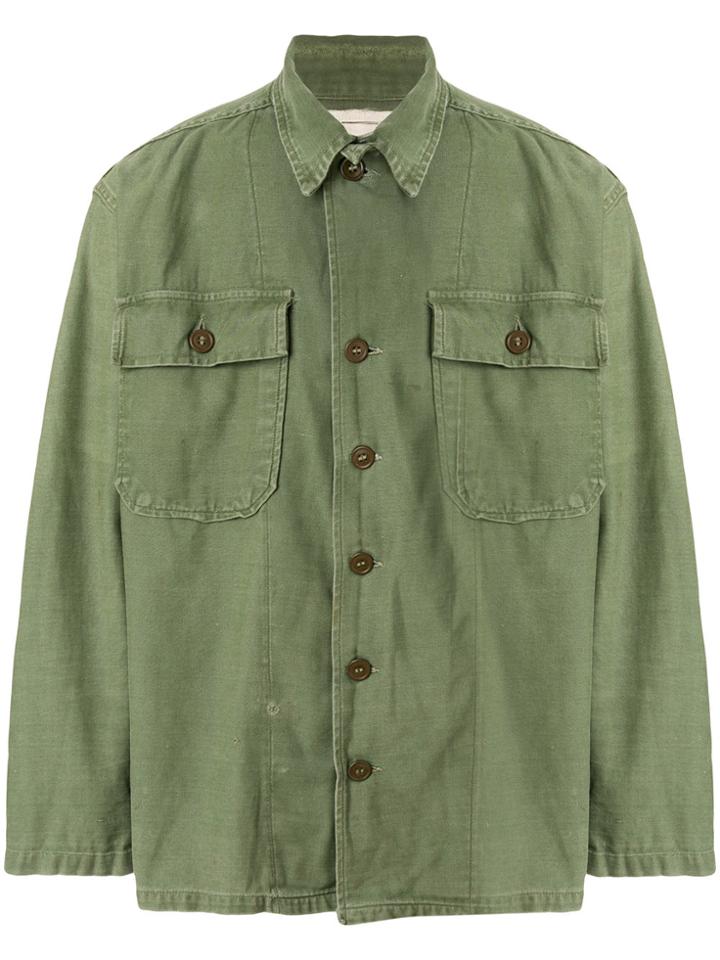 R13 Trump Patch Shirt - Green