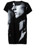 Julius Abstract Print T-shirt, Men's, Size: 3, Black, Silk/cotton