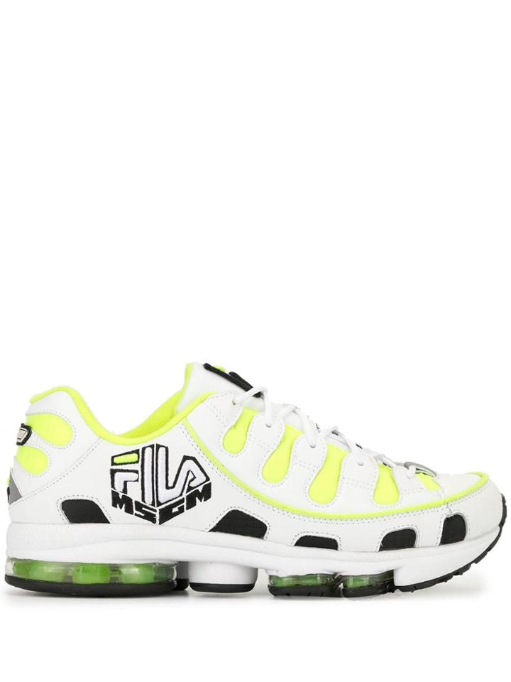 Msgm X Fila Silva Sneakers - White