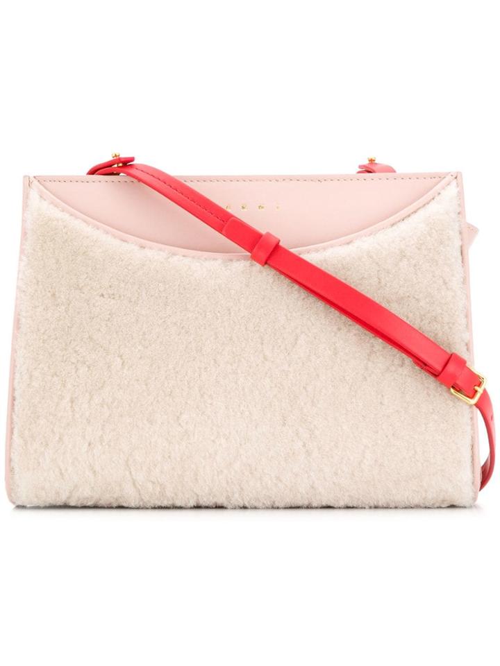 Marni Contrast Panel Cross Body Bag - Pink