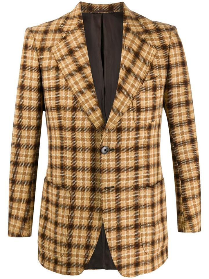 A.n.g.e.l.o. Vintage Cult 1970s Facis' Slim-fit Checked Blazer -