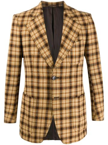 A.n.g.e.l.o. Vintage Cult 1970s Facis' Slim-fit Checked Blazer -