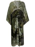 Mona Vivienne Long Kimono - Green