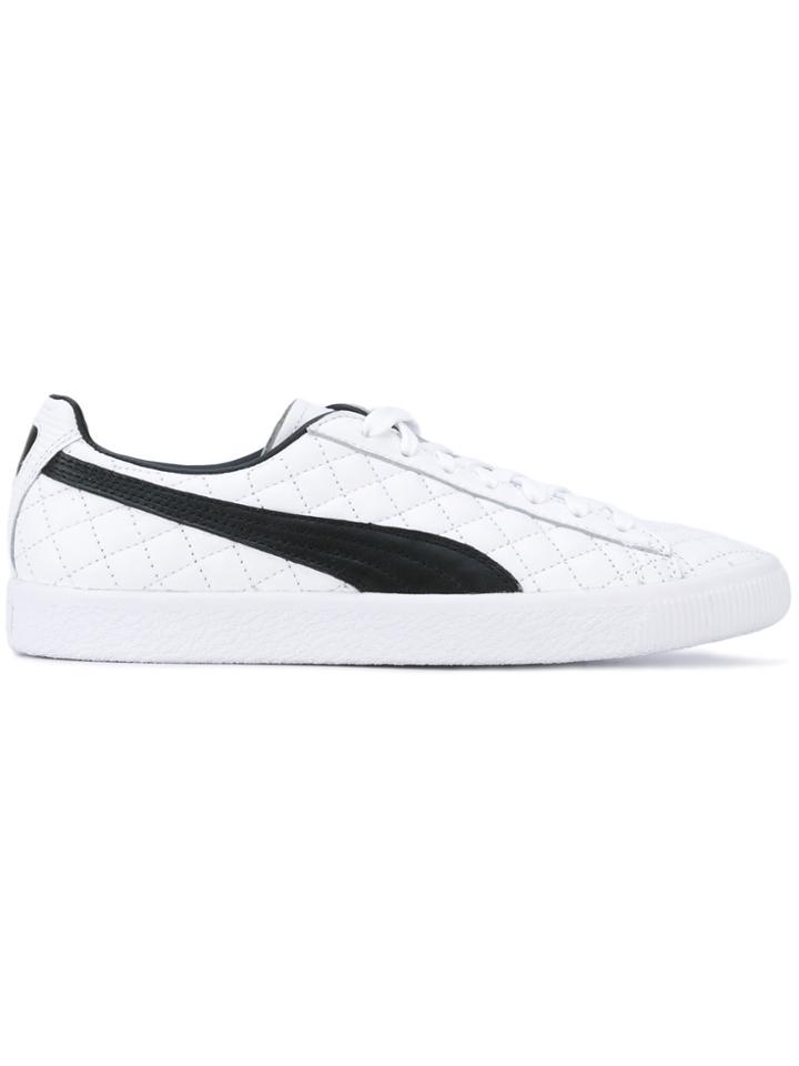 Puma Quilted Lace-up Sneakers - White