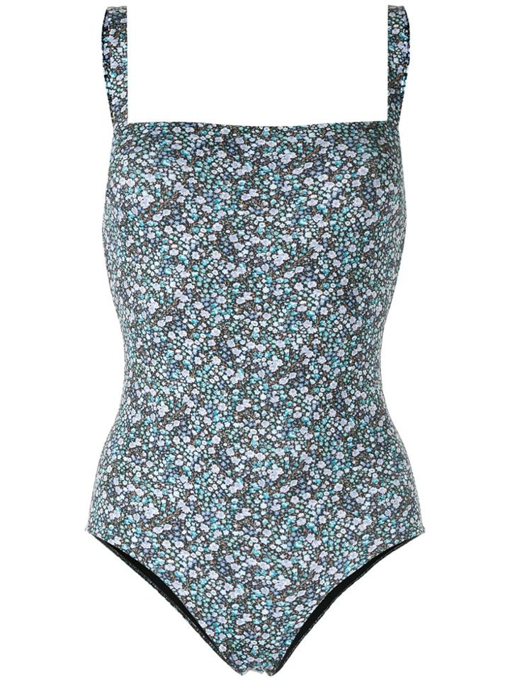 Matteau Floral Print Swimsuit - Blue