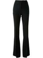 Alexander Mcqueen Bootcut Trousers, Women's, Size: 42, Black, Rayon/acetate/silk