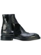 Maison Margiela Patchwork Ankle Boots - Black
