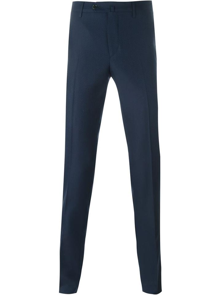 Pt01 Diamond Pattern Tapered Trousers