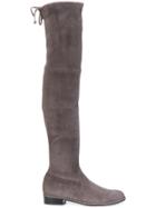 Stuart Weitzman Flat Knee-length Boots - Grey