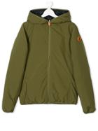 Save The Duck Kids Teen Reversible Hooded Jacket - Green