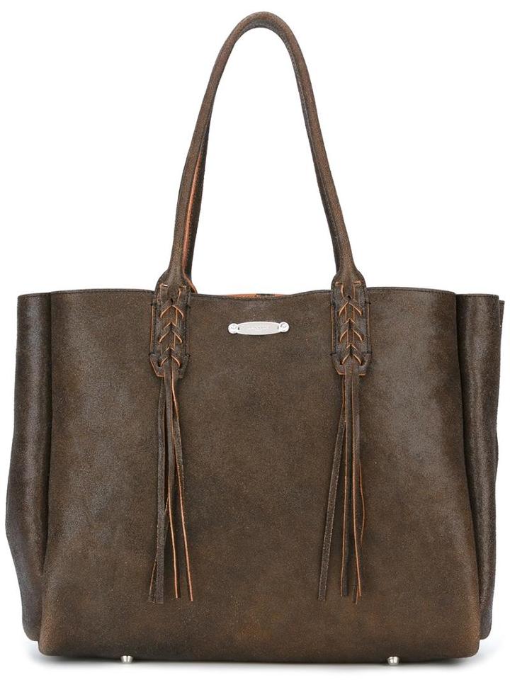 Lanvin 'shopper' Tote, Women's, Brown, Bos Taurus