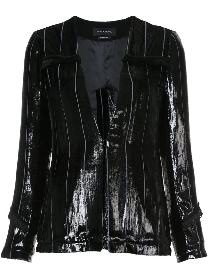 Yigal Azrouel Liquid Velvet Blazer - Black