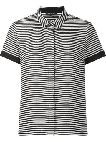 Lafayette 148 Striped Shortsleeved Shirt