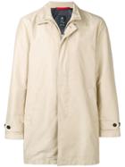 Fay Concealed Zip Coat - Neutrals
