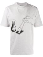Palace Chopsticks Print T-shirt - Grey