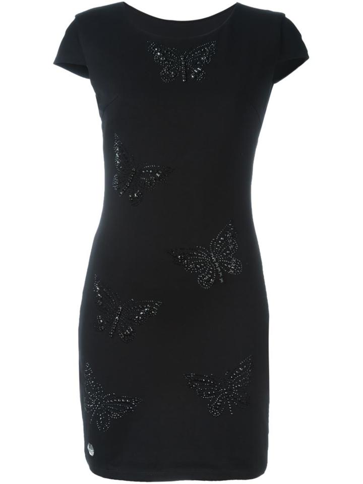 Philipp Plein 'alien' Dress, Women's, Size: Medium, Black, Polyester/spandex/elastane/viscose