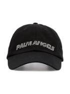 Palm Angels Precious Logo Print Baseball Cap - Black